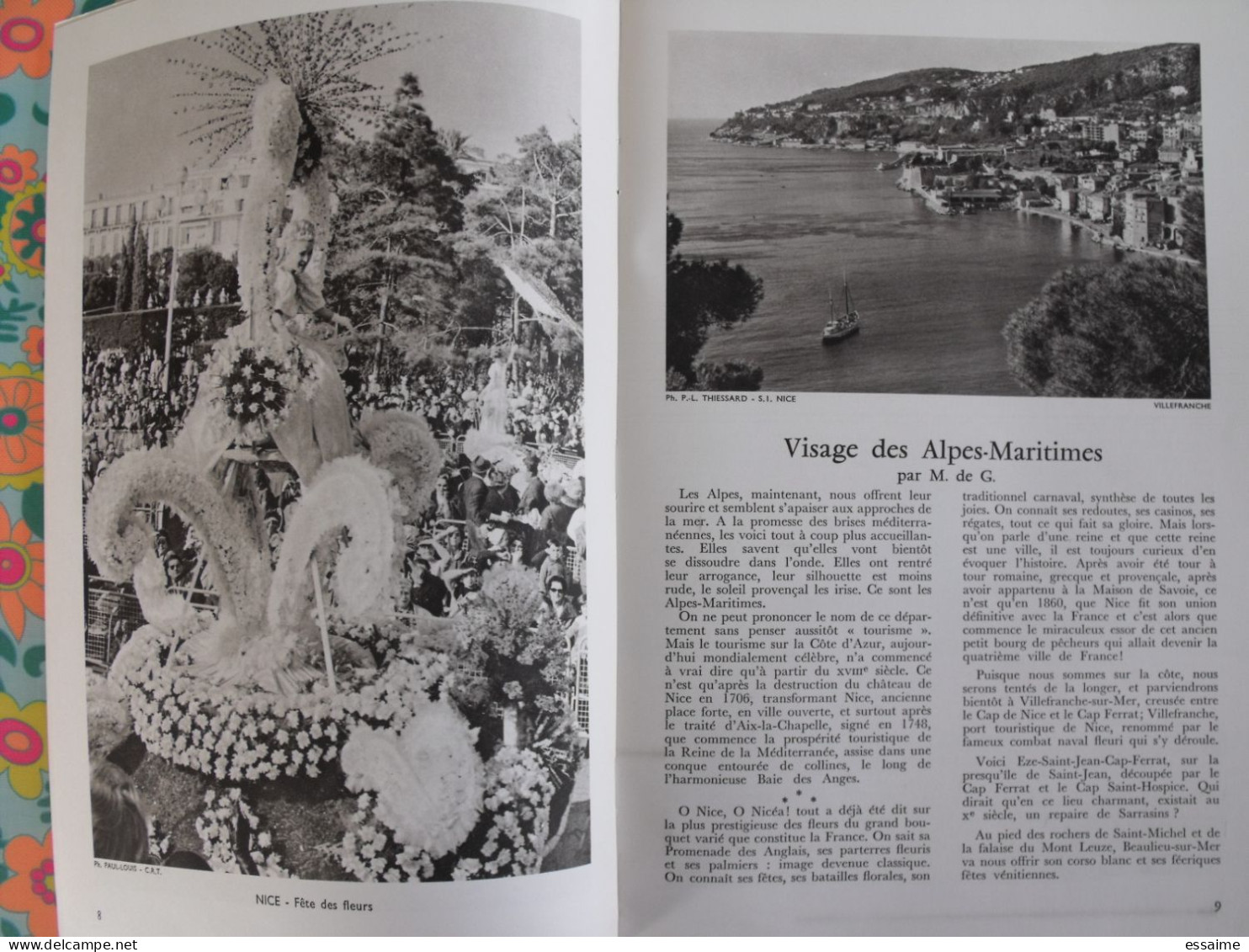 La France à Table N° 144. 1970. Alpes-maritimes. Nice Cannes Villefranche Grasse Vence Cagnes Beuil. Gastronomie - Toerisme En Regio's