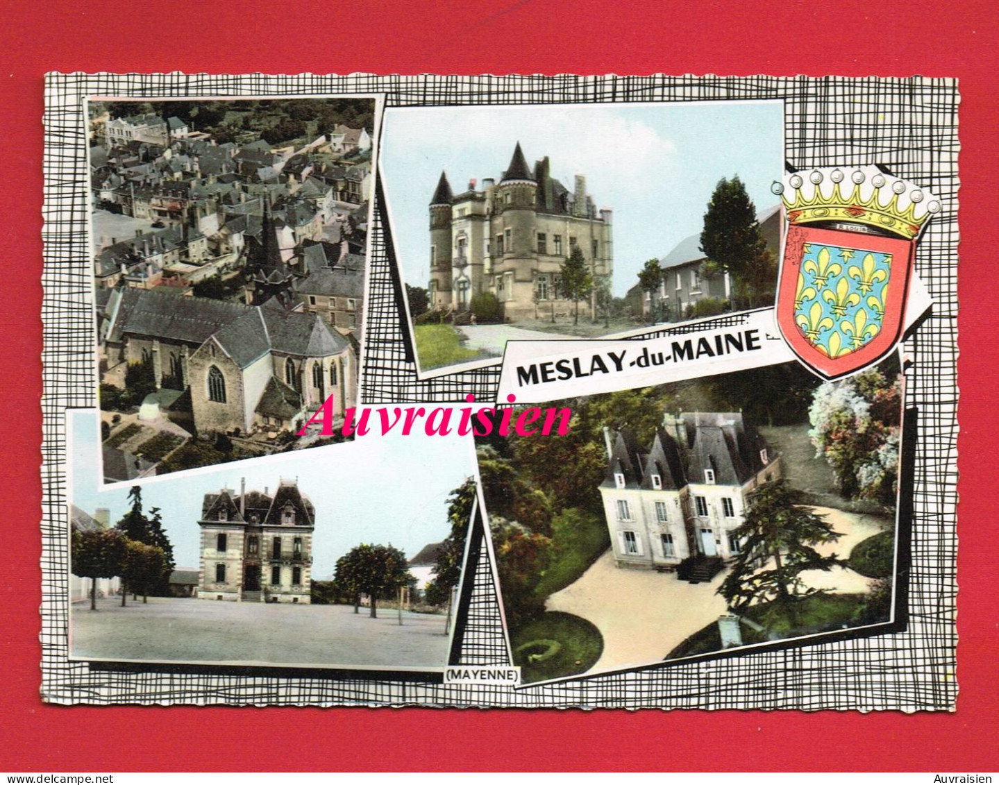 [53] Mayenne MESLAY DU MAINE Vue Générale La Tauche La Poste La Mairie Vues Multi-Vues... - Meslay Du Maine