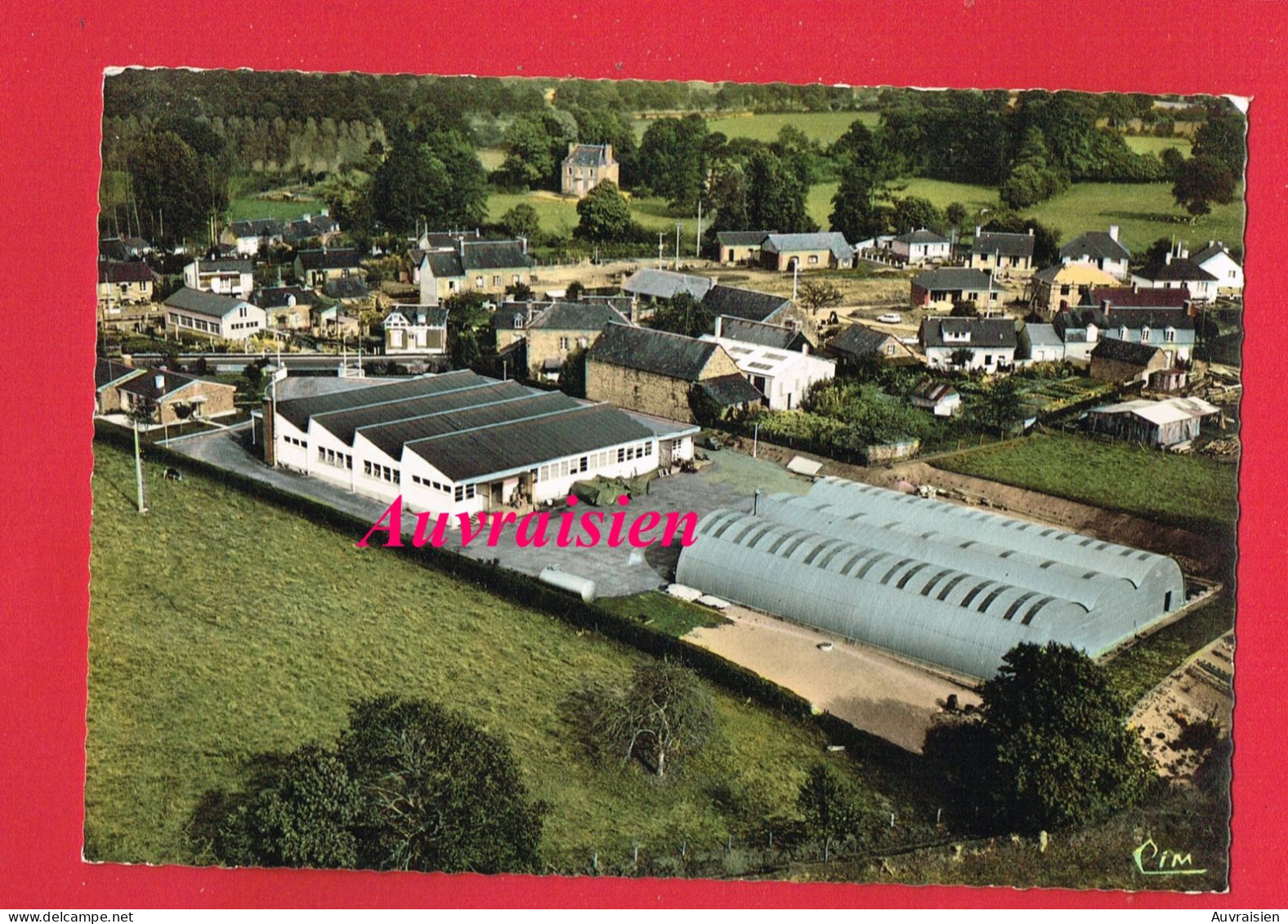 [53] Mayenne LANDIVY Vue Générale Aérienne Ets LAFON ... Usine Entremets VITFAIT ... - Landivy