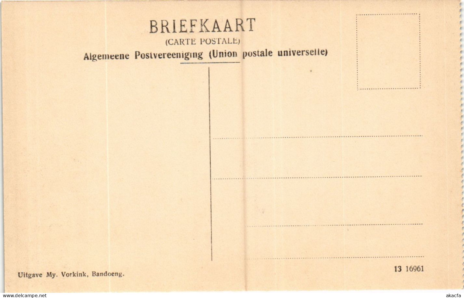 PC CPA BANDOENG Protestantsche Kerk INDONESIA (a14093) - Indonésie