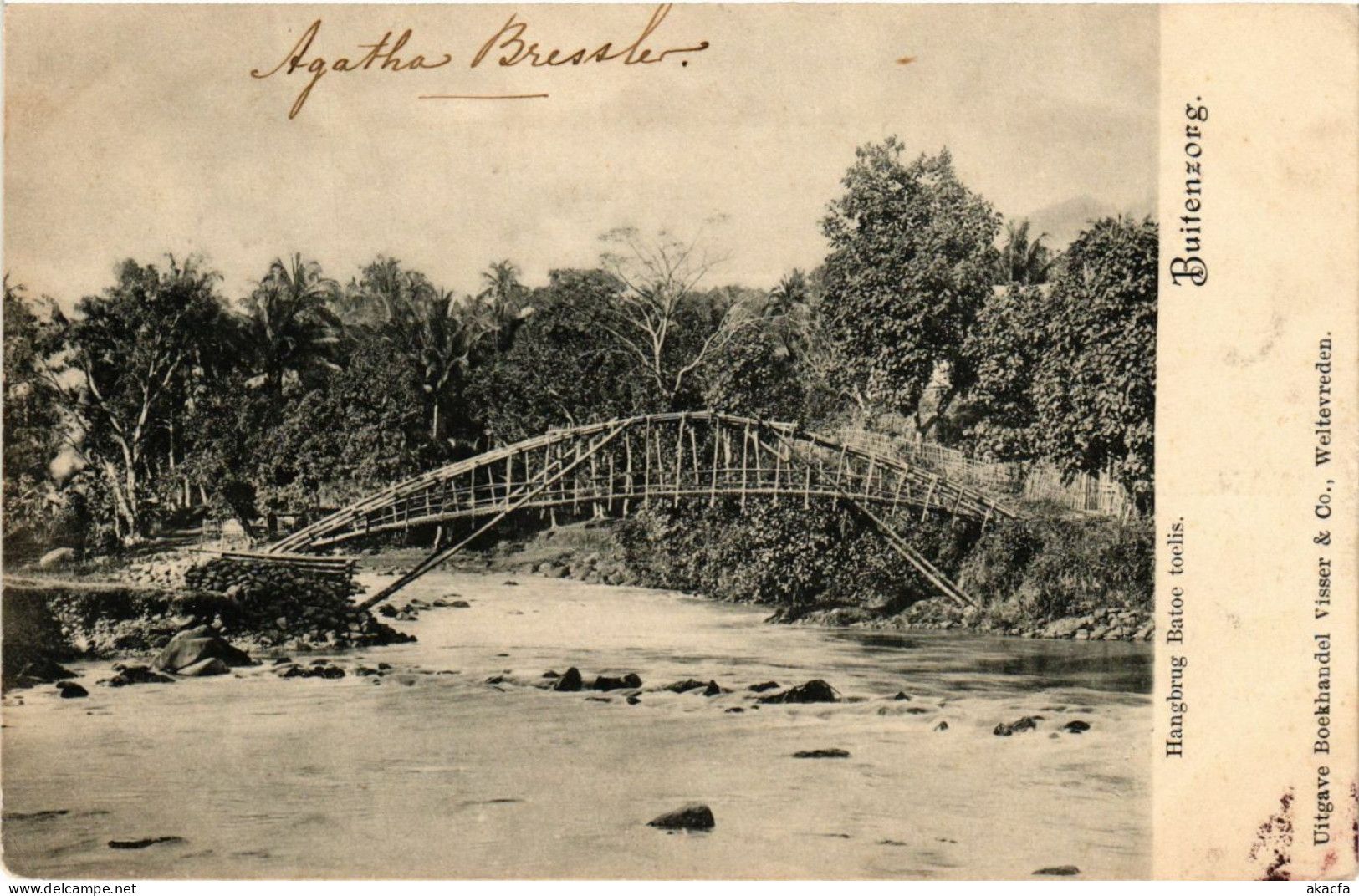 PC CPA BUITENZORG Hangbrug Batoe Toelis INDONESIA (a14872) - Indonésie