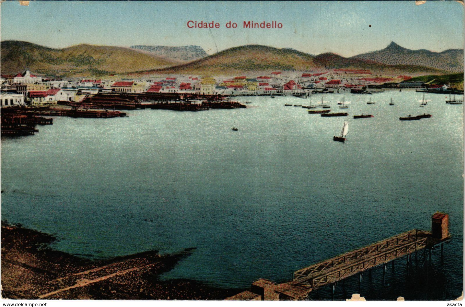 PC CPA CAPE VERDE / PORTUGAL, CIDADE DO MINDELLO, VINTAGE POSTCARD (b13362) - Cap Vert