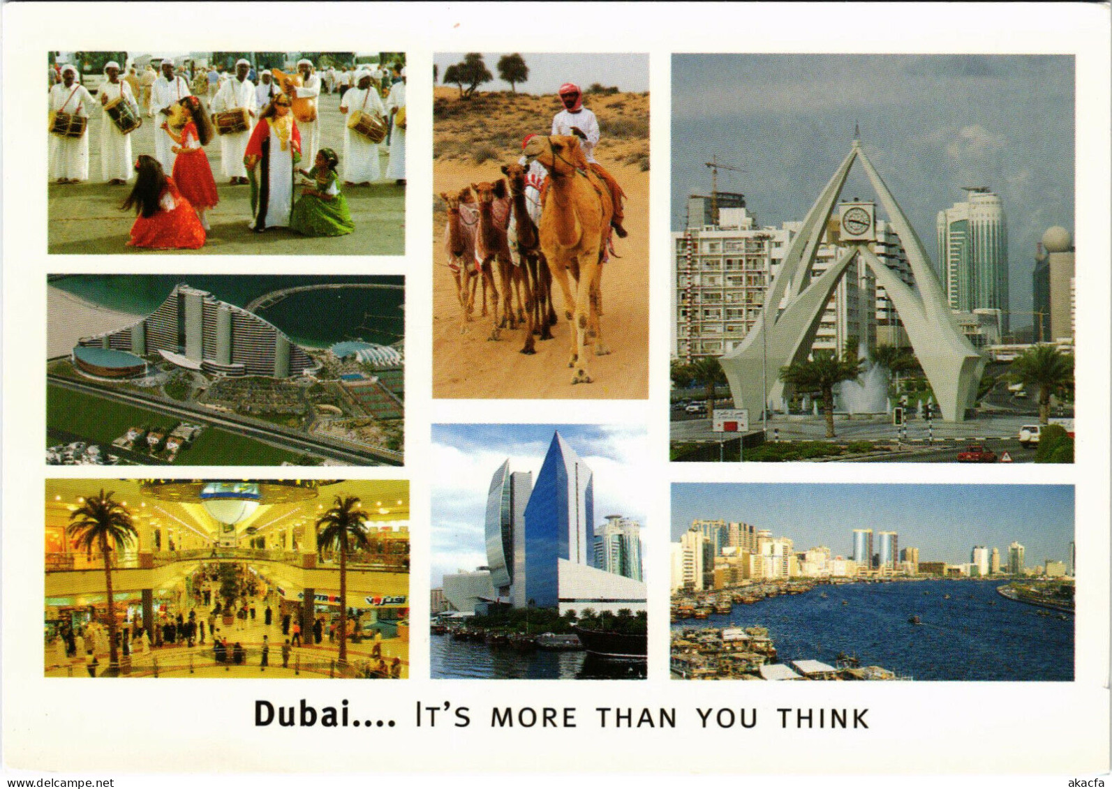 PC CPA U.A.E. , DUBAI, VIEWS OF DUBAI, REAL PHOTO POSTCARD (b16413) - Ver. Arab. Emirate