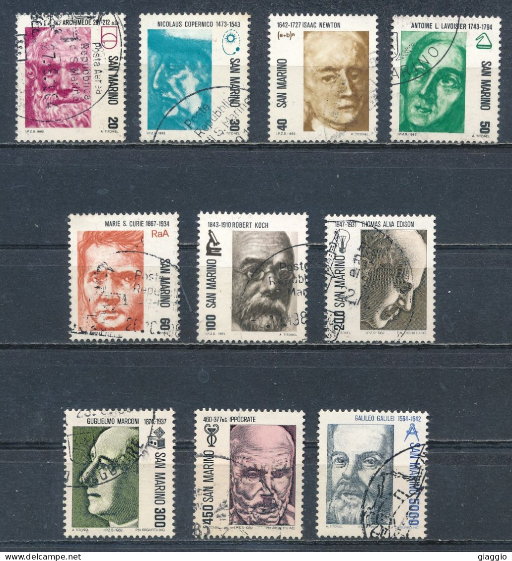 °°° SAN MARINO - Y&T N°1045/54 - 1982 °°° - Used Stamps