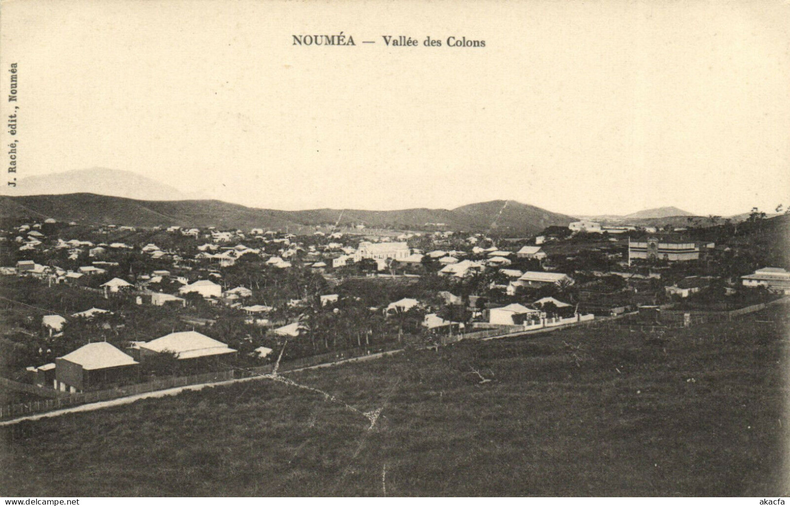 PC CPA NEW CALEDONIA, PACIFIC, NOUMÉA, VALLÉE DES COLONS, Postcard (b19282) - Nouvelle Calédonie