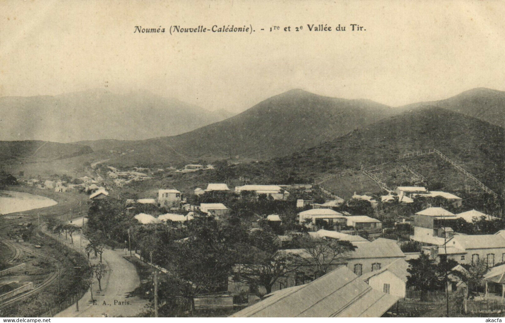 PC CPA NEW CALEDONIA, PACIFIC, NOUMÉA, VALLÉE DU TIR, Vintage Postcard (b19379) - Nouvelle Calédonie