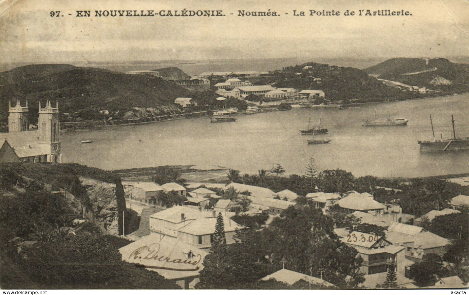 PC CPA NEW CALEDONIA, PACIFIC, NOUMÉA, POINTE L'ARTILLERIE, Postcard (b19405) - Nouvelle Calédonie