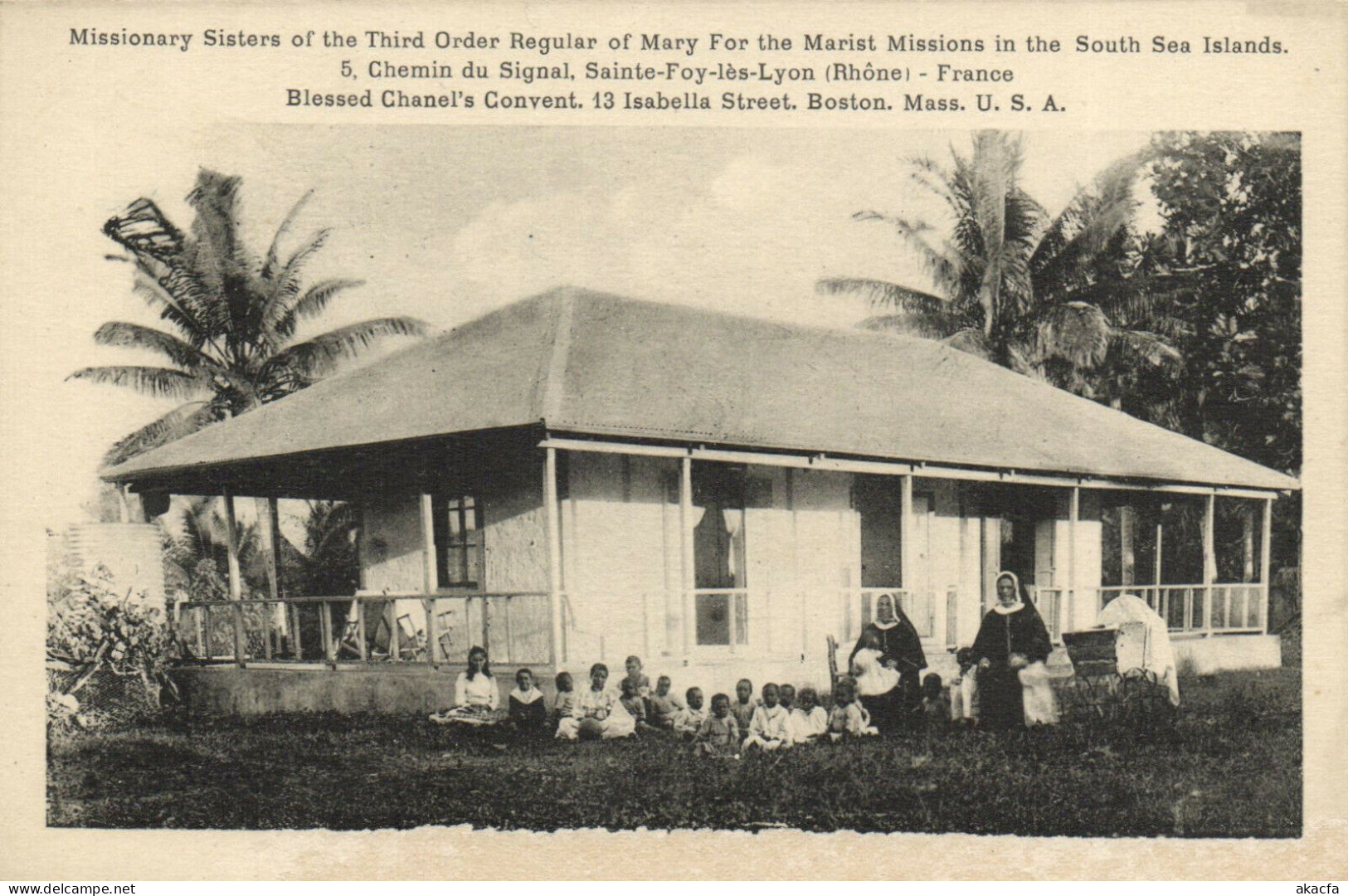 PC CPA SAMOA, PACIFIC, MISSIONARY SISTERS, Vintage Postcard (b19434) - Samoa