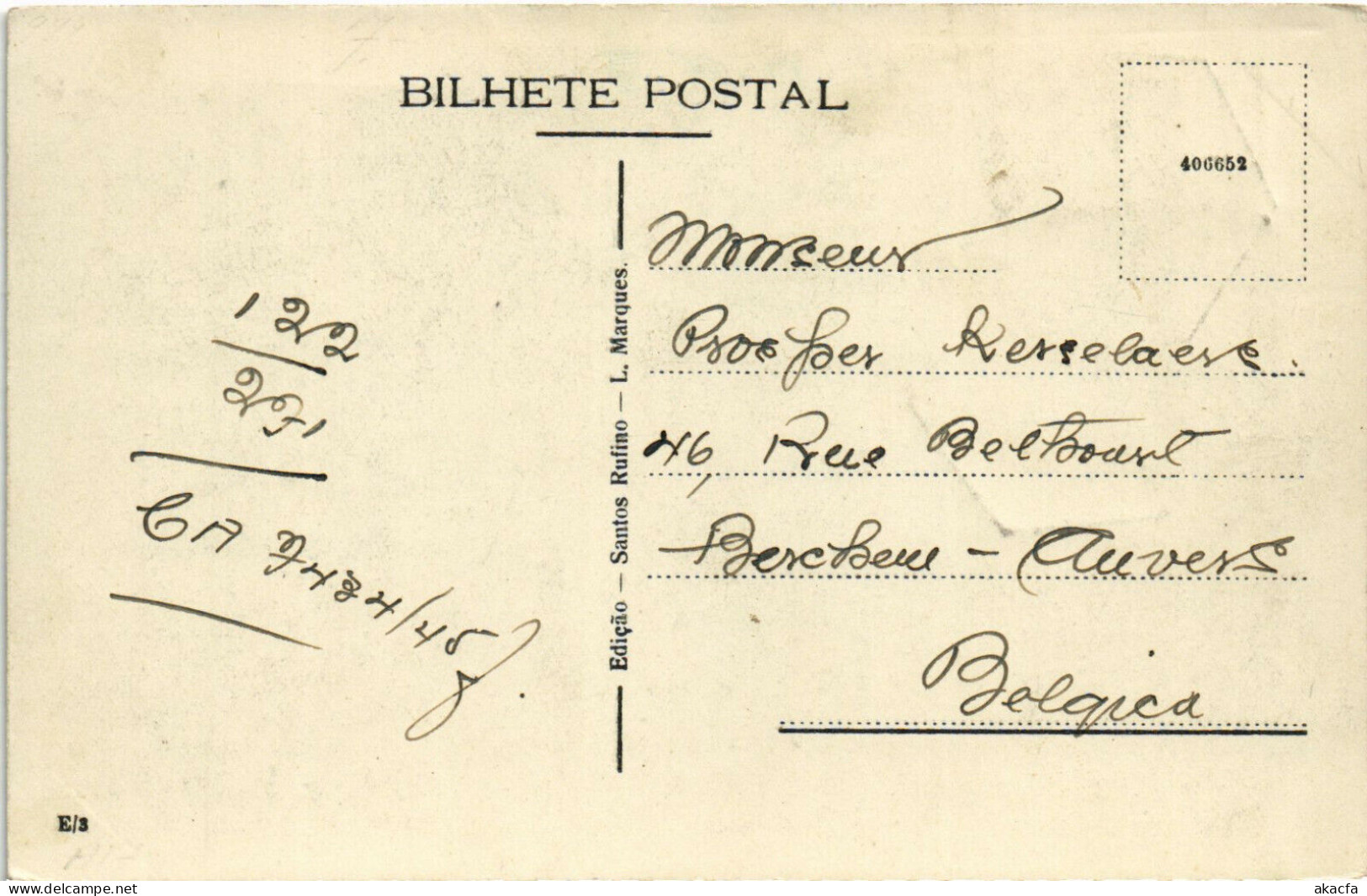 PC CPA MOZAMBIQUE, LOURENCO MARQUES, PORT CAPTAIN'S OFFICE, POSTCARD (b20748) - Mozambique