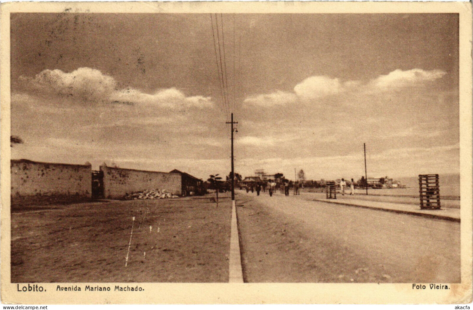 PC CPA ANGOLA / PORTUGAL, LOBITO, AVENIDA MARIANO MACHADO, Postcard (b21611) - Angola