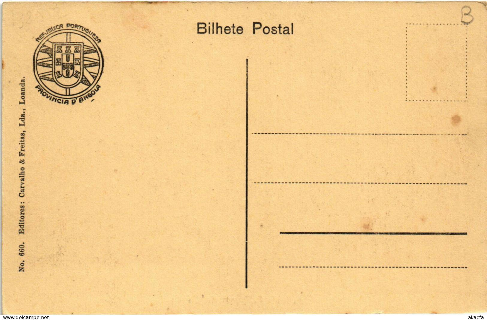 PC CPA ANGOLA / PORTUGAL, LOANDA, PAISAGEM DO DANDE, Vintage Postcard (b21633) - Angola