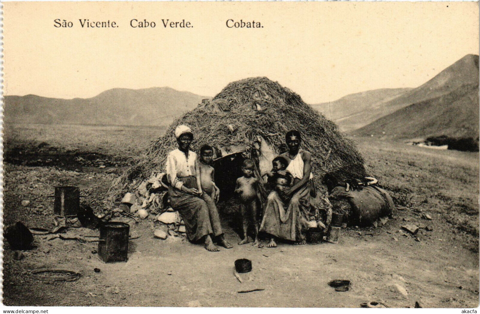 PC CPA CAPE VERDE / PORTUGAL, S. VICENTE, COBATA, Vintage Postcard (b21713) - Kaapverdische Eilanden