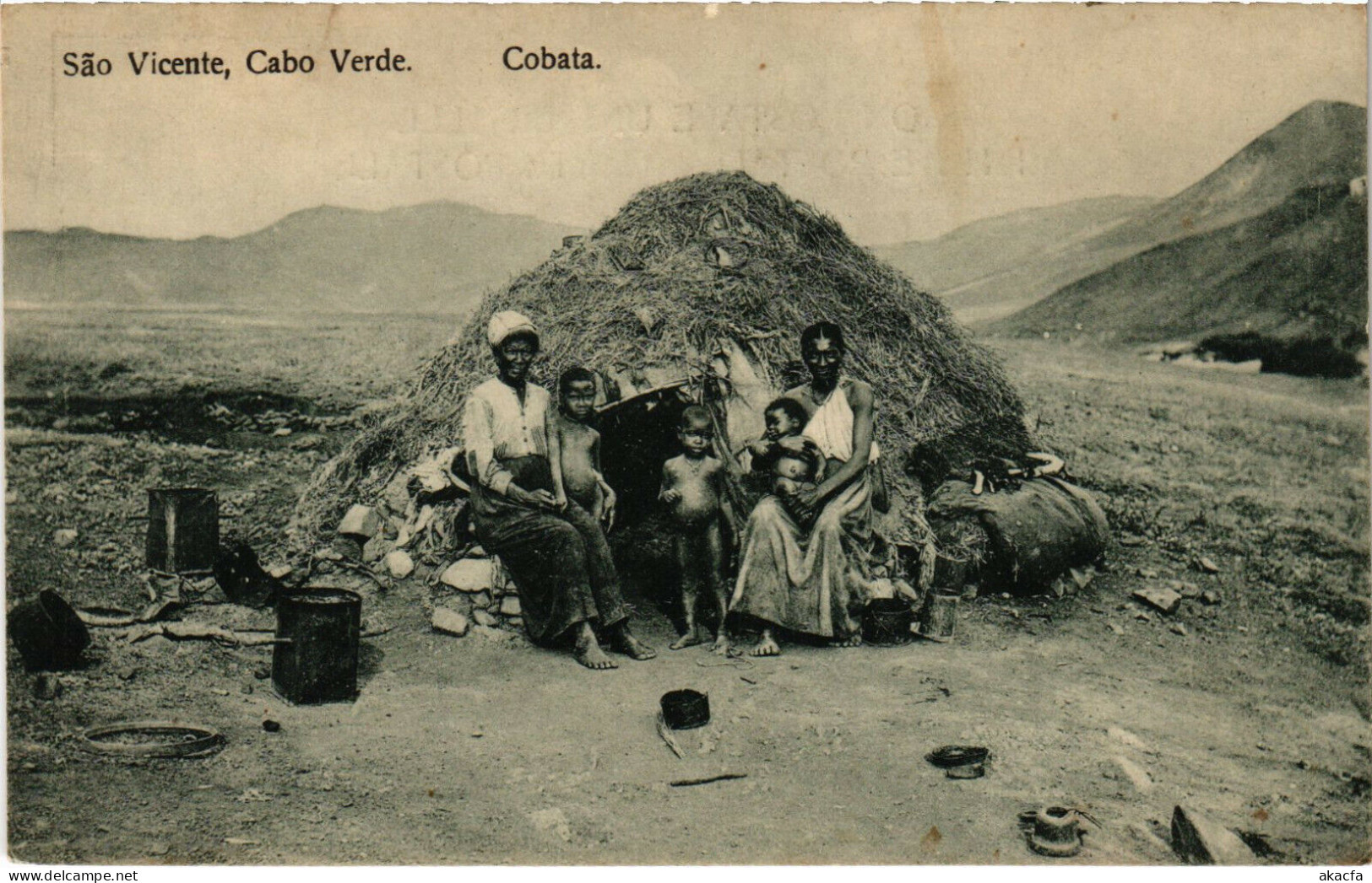 PC CPA CAPE VERDE / PORTUGAL, S. VICENTE, COBATA,Vintage Postcard (b21718) - Cap Vert