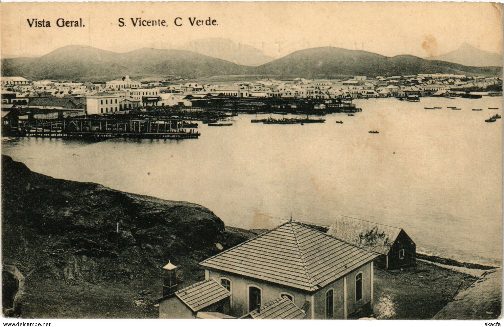 PC CPA CAPE VERDE / PORTUGAL, S. VICENTE, VISTA GERAL, (b21720) - Cap Vert