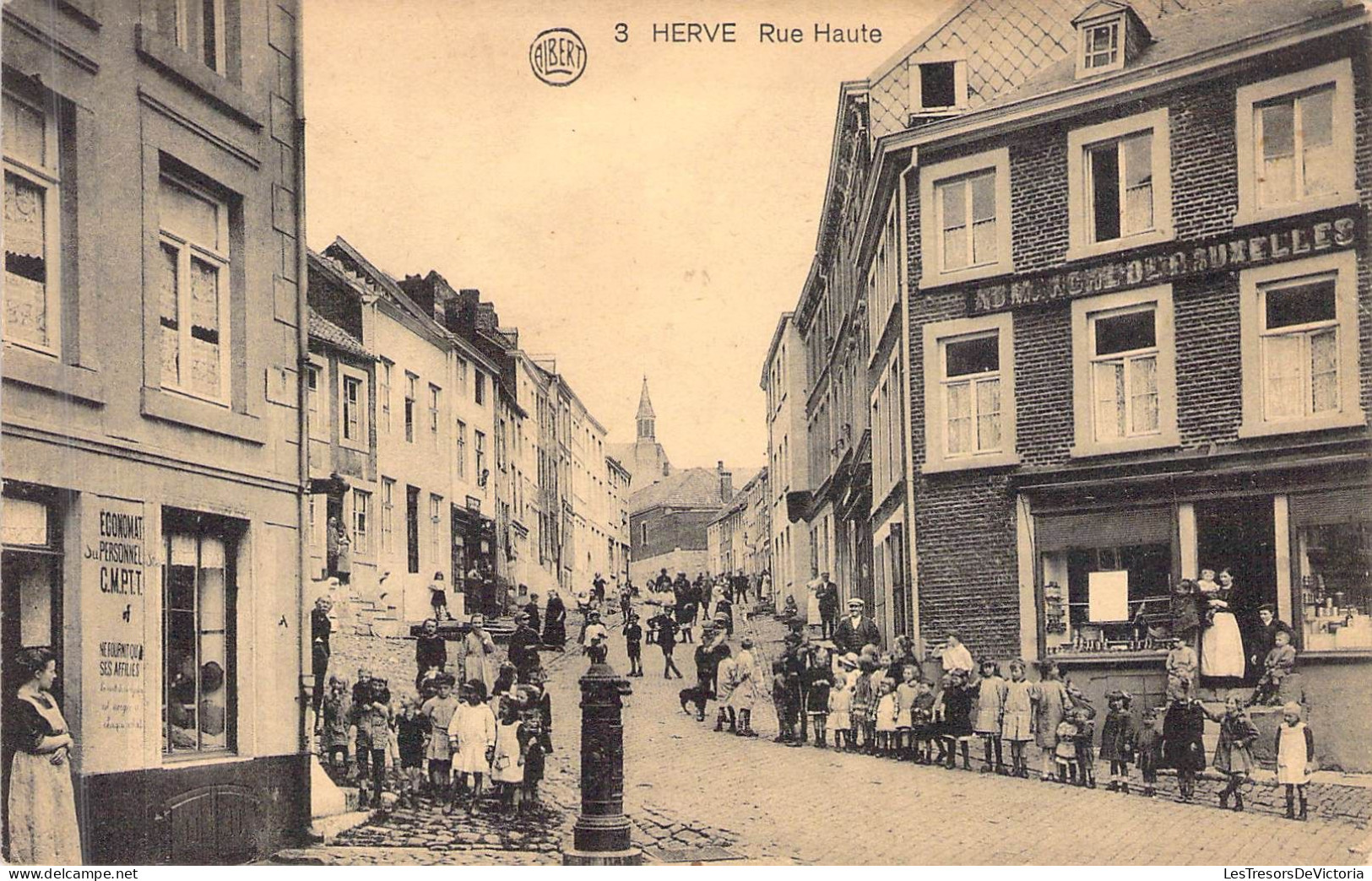 BELGIQUE - HERVE - Rue Haute - Carte Postale Ancienne - Herve