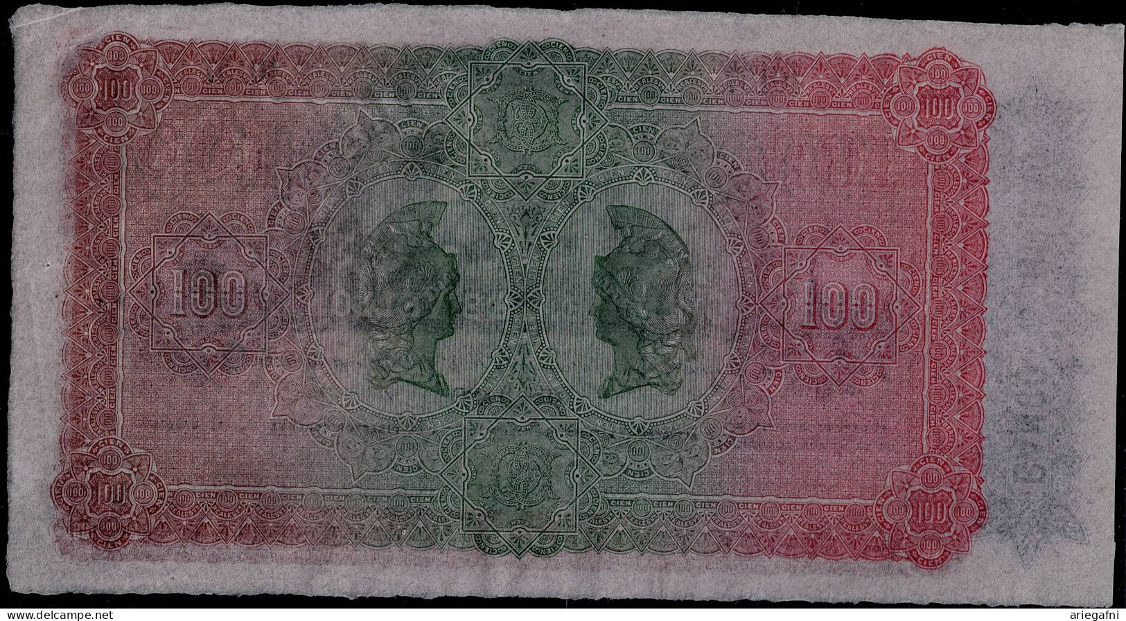 SPAIN 1859 "BANCO DE BILBAO"  100 REALES PS251 UNC  VERY RARE!! - Autres & Non Classés