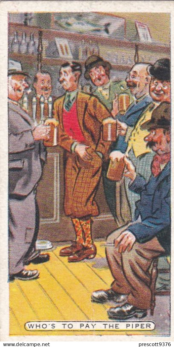 Figures Of Speech 1936 - Original Ardath Cigarette Card - 49 Who Pays The Piper - Player's