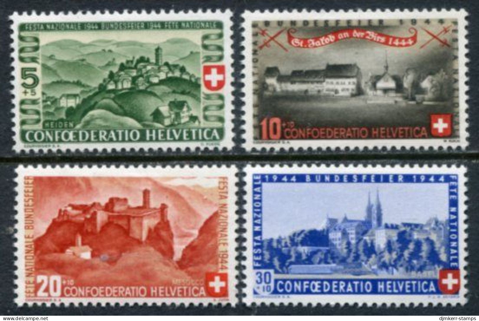 SWITZERLAND 1944 Pro Patria LHM / * . Michel 431-34 - Unused Stamps
