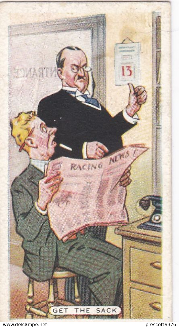 Figures Of Speech 1936 - Original Ardath Cigarette Card - 20 Get The Sack - Player's
