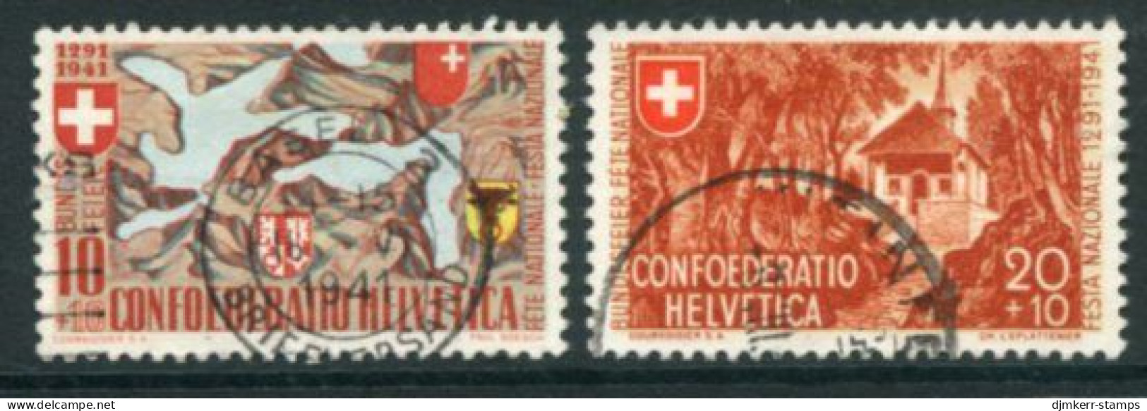 SWITZERLAND 1941 650th Anniversary Of Confederation Used  . Michel 396-97 - Used Stamps