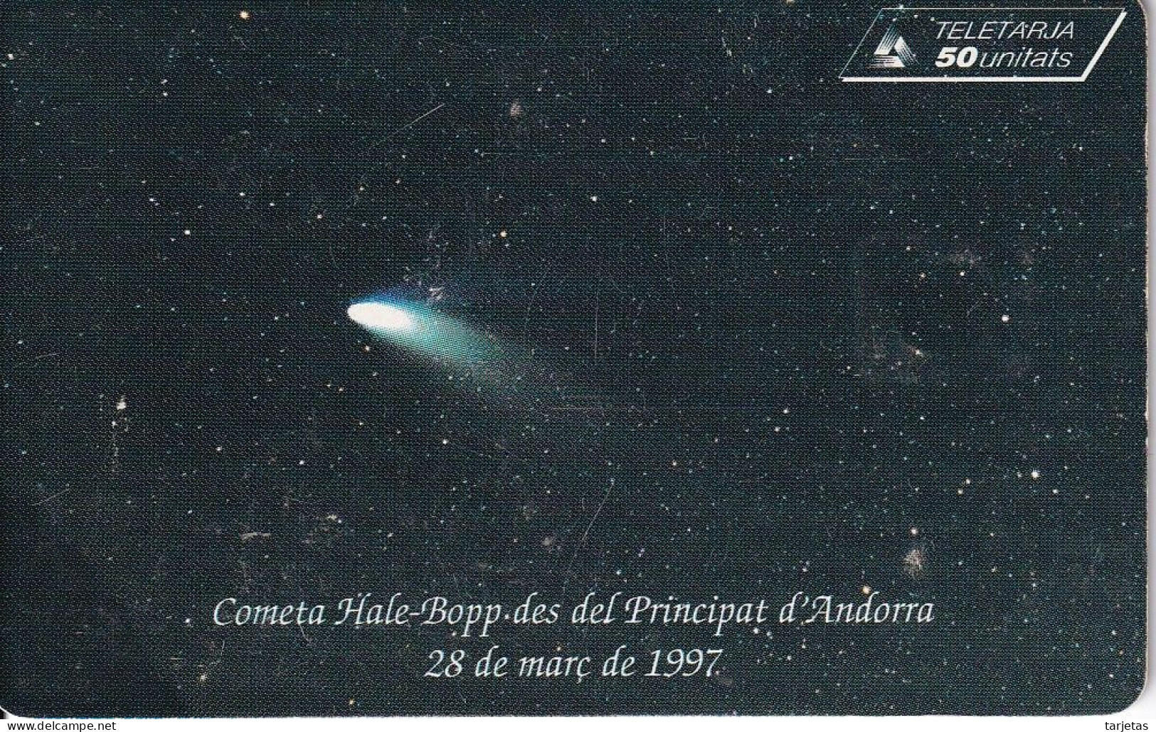 AND-083 TARJETA DE ANDORRA DEL COMETA HALE BOPP - Andorra