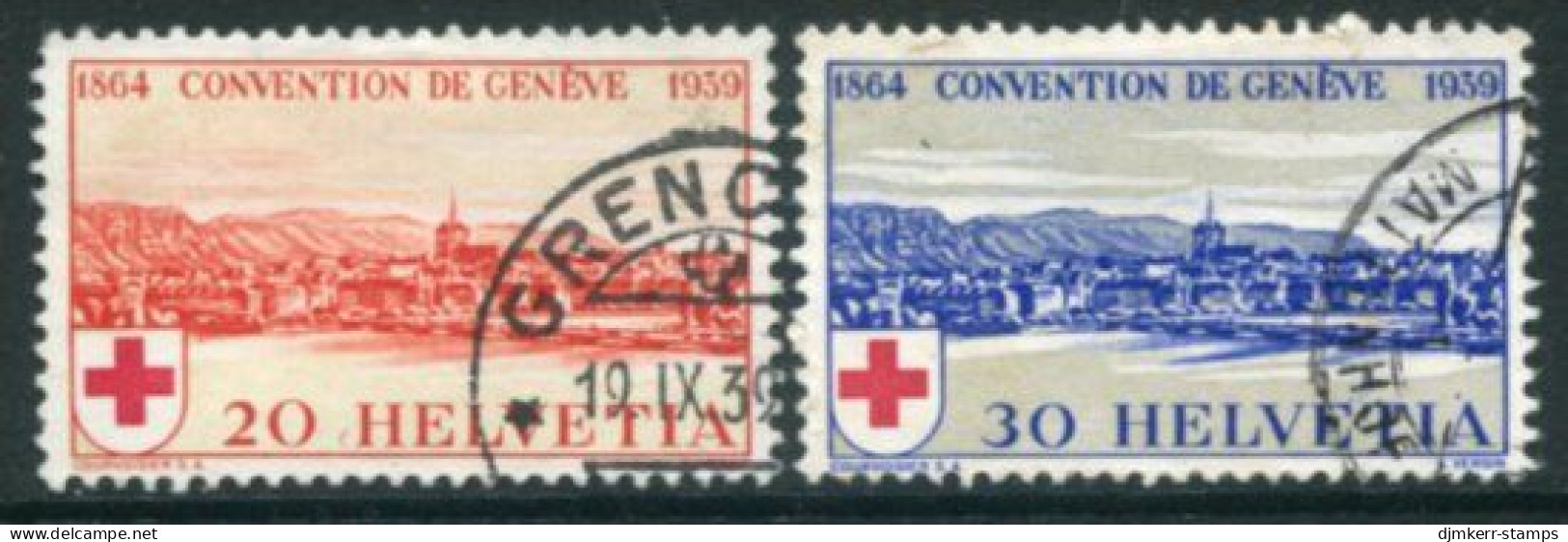 SWITZERLAND 1939 Red Cross Anniversary Used  . Michel 357-58 - Usati