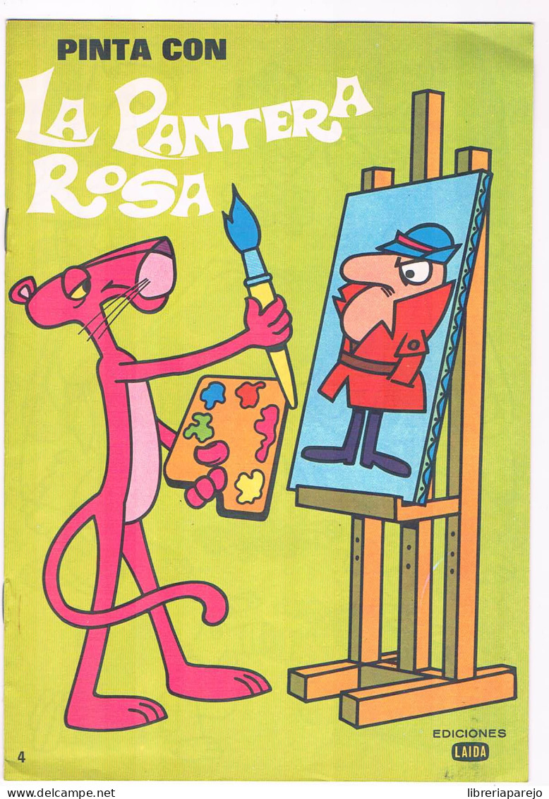 Cuento Pinta Con La Pantera Rosa Ediciones Laida 1973 ** - Kinder- Und Jugendbücher