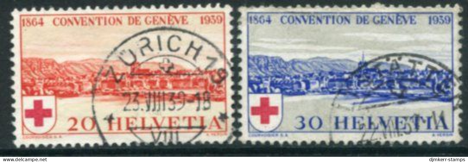 SWITZERLAND 1939 Red Cross Anniversary Used  . Michel 357-58 - Gebraucht