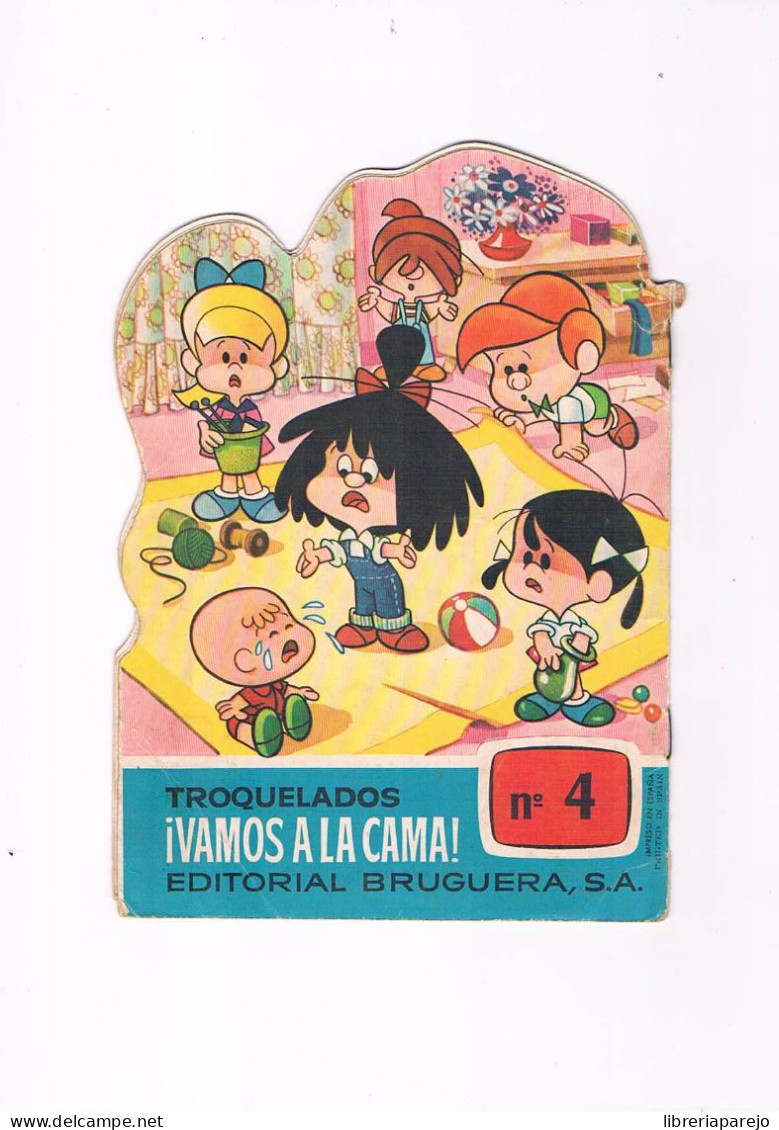 Cuento Troquelado Antiguo Familia Telerin Vamos A La Cama 4 Cuquin Ha Perdido El Chupete 1965 ** - Children's