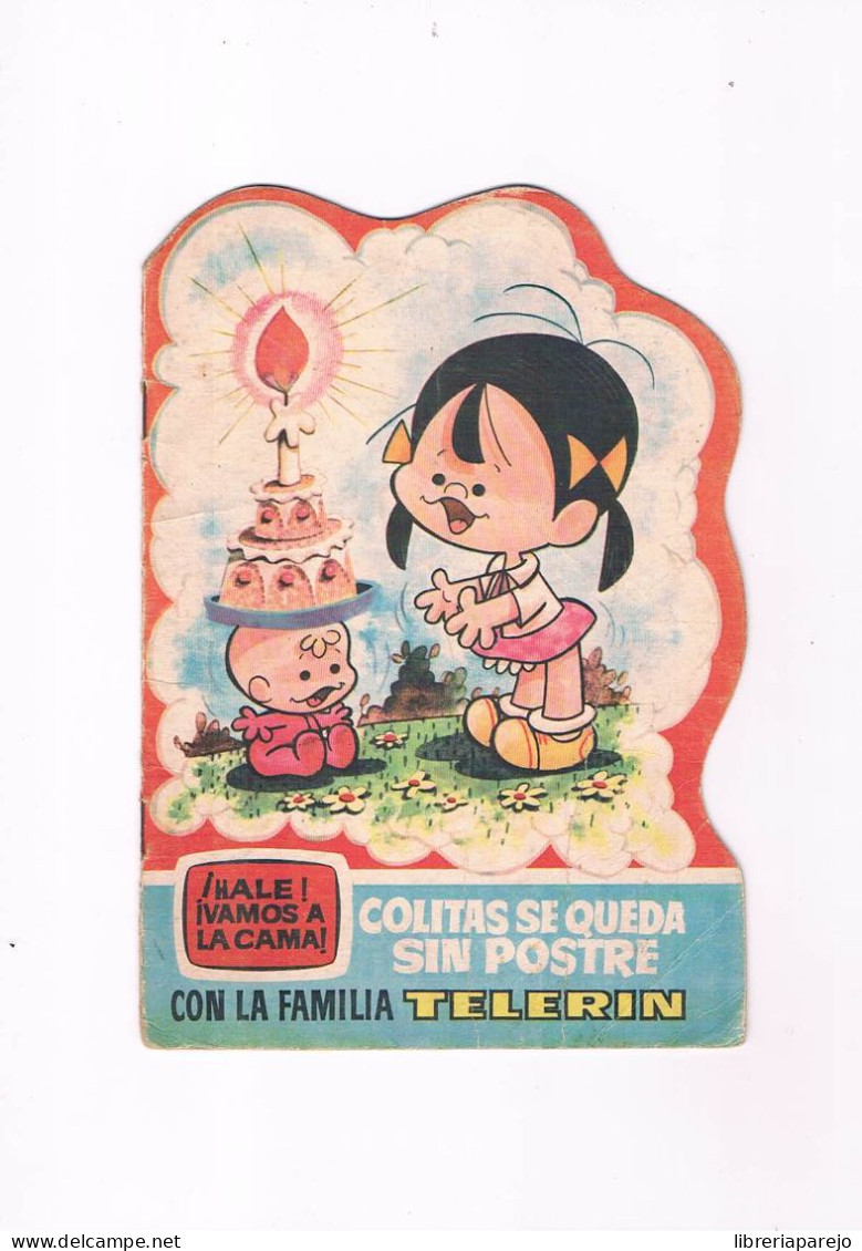 Cuento Troquelado Antiguo Familia Telerin Vamos A La Cama 47 Colitas Se Queda Sin Postre 1966 ** - Libri Bambini E Ragazzi