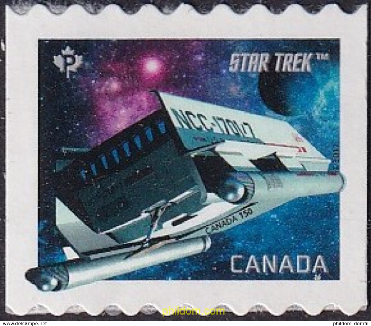 700065 MNH CANADA 2017 50 ANIVERSARIO DE LA SERIE DE TELEVISION STAR TREK - Andere & Zonder Classificatie