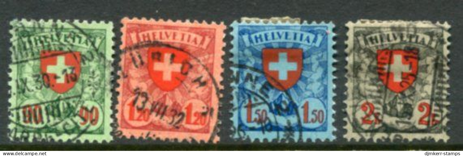 SWITZERLAND 1924 Arms Definitives  Used. Michel 194x-97x - Oblitérés