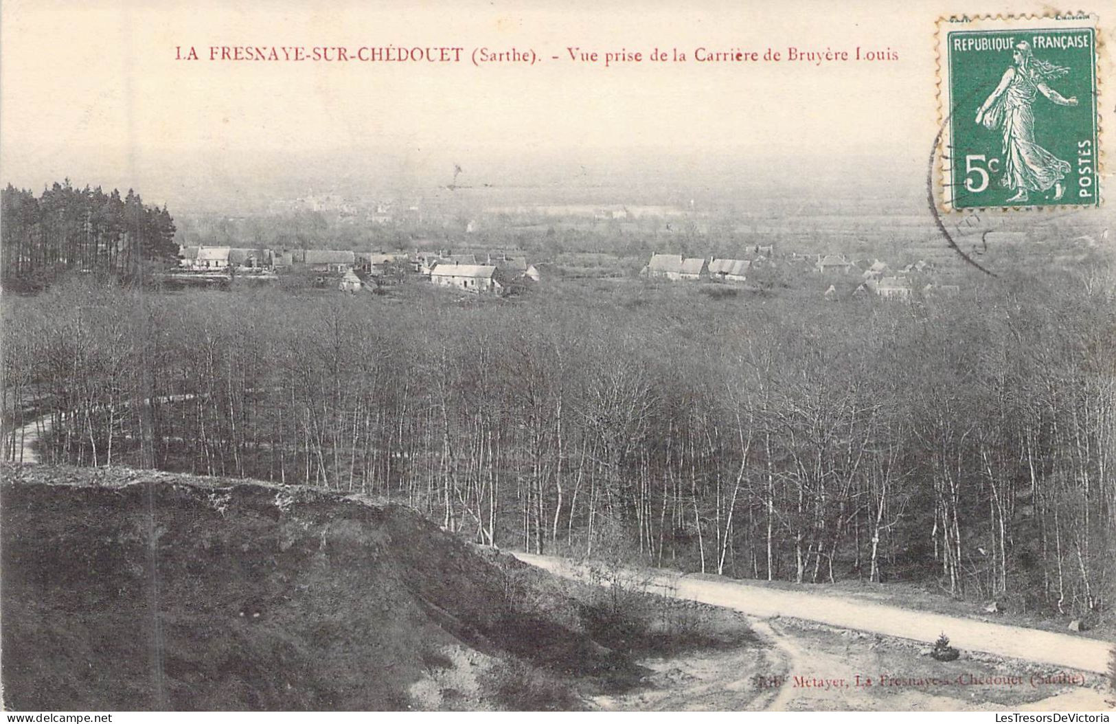 FRANCE - 72 - LA FRESNAY SUR CHEDOUET - Vue Prise De La Carrière De Bruyère Louis - Carte Postale Ancienne - La Fresnaye Sur Chédouet