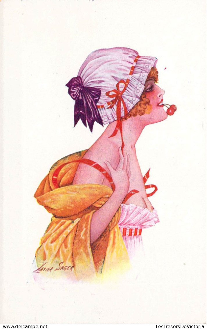 Illustrateur - Sager - Les Matinales - Fantaisies Trichromes - Hérotique - Carte Postale Ancienne - Sager, Xavier