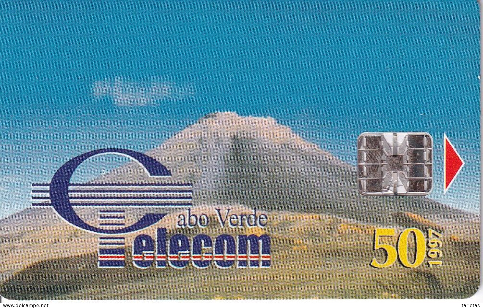 TARJETA DE CABO VERDE DE UN VOLCAN DEL AÑO 1997 - Cape Verde