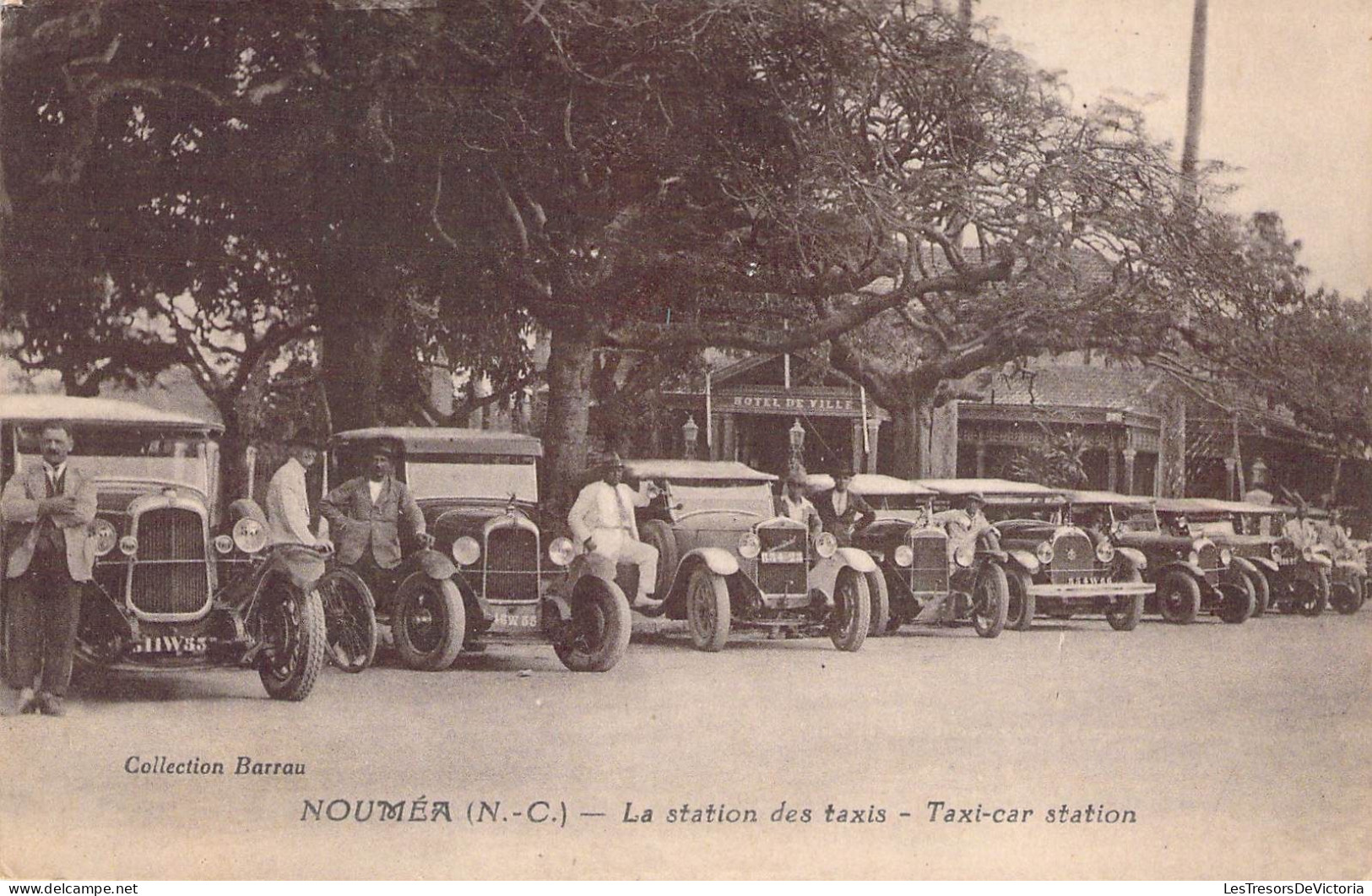 Nouvelle Calédonie - Nouméa - La Station Des Taxis - Taxi Car Station - Collection Barrau - Carte Postale Ancienne - Neukaledonien