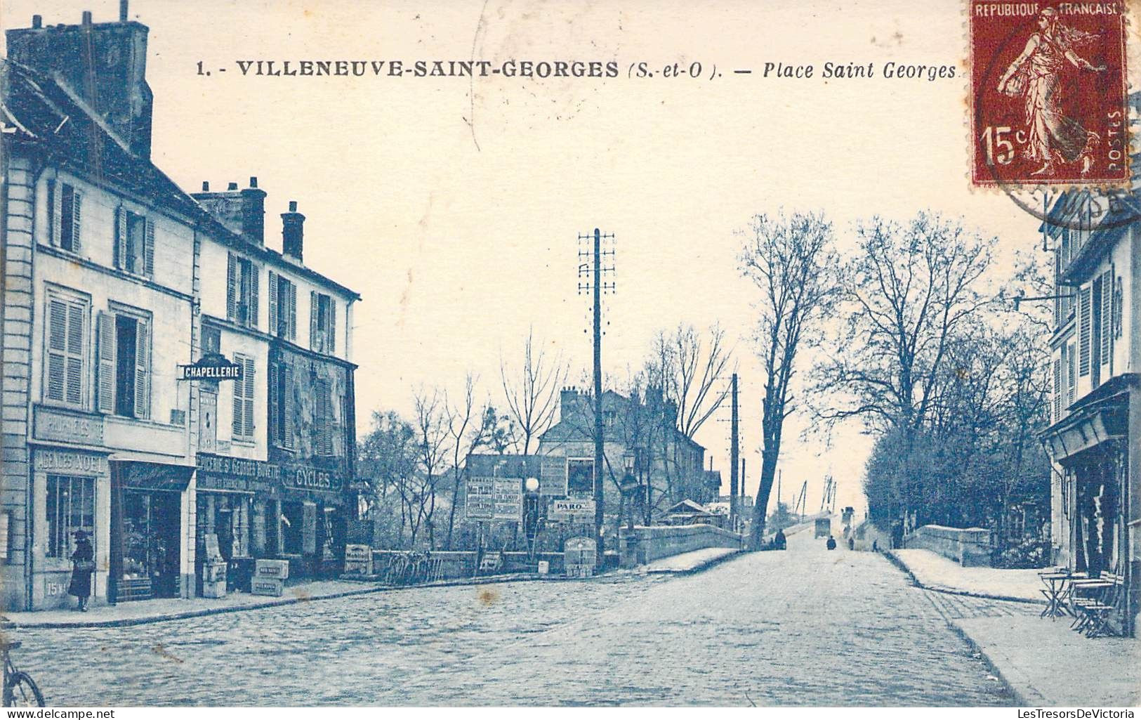 FRANCE - 94 - VILLENEUVE SAINT GEORGES - Place Saint Georges - Carte Postale Ancienne - Villeneuve Saint Georges