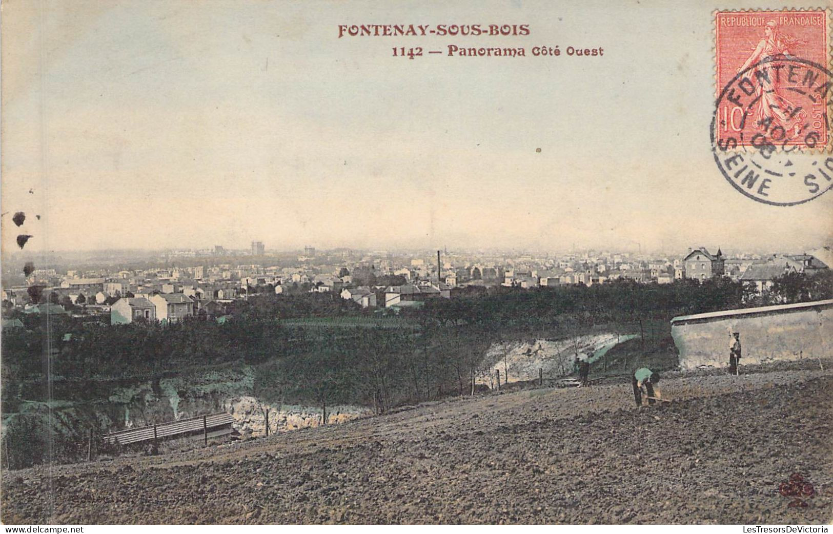 FRANCE - 94 - FONTENAY SOUS BOIS - Panorama Côté Ouest - Carte Postale Ancienne - Fontenay Sous Bois