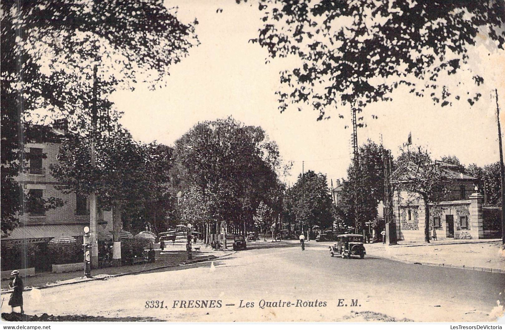 FRANCE - 94 - FRESNES - Les Quatre Routes - EM - Carte Postale Ancienne - Fresnes