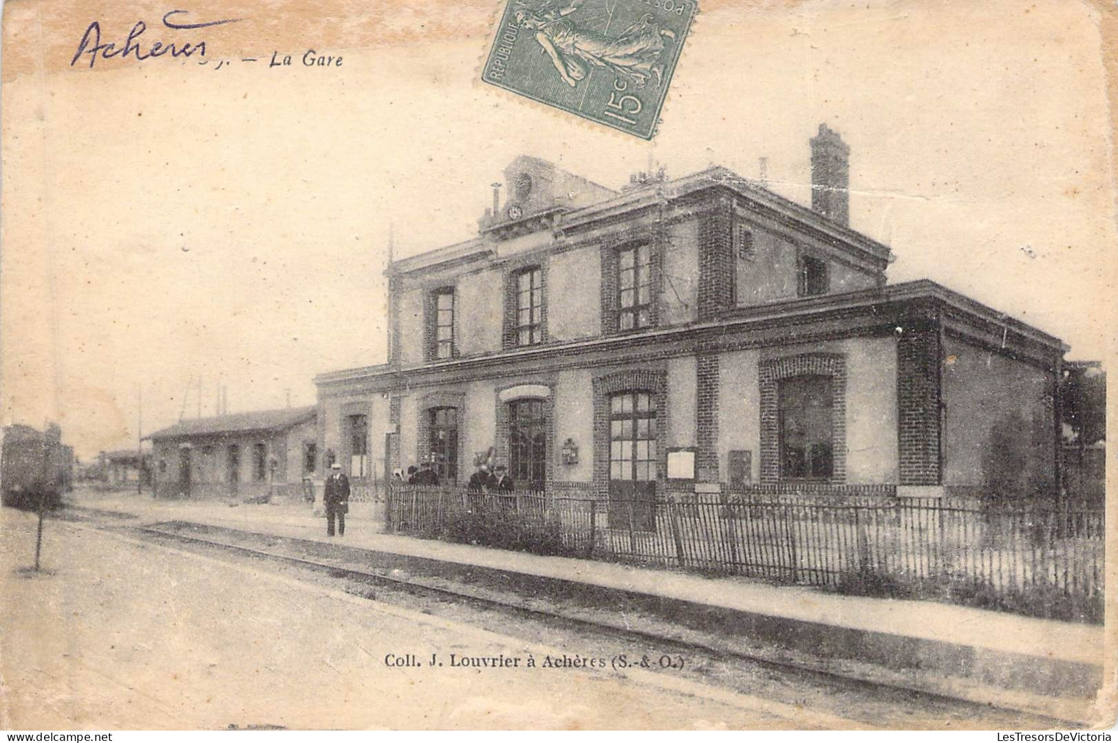 FRANCE - 78 - ACHERES - La Gare - Carte Postale Ancienne - Acheres