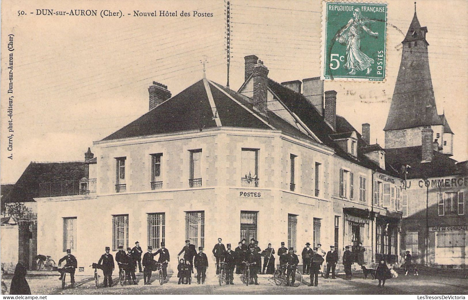 FRANCE - 18 - DUN SUR AURON - Nouvel Hôtel Des Postes - Editeur A Carré - Carte Postale Ancienne - Dun-sur-Auron