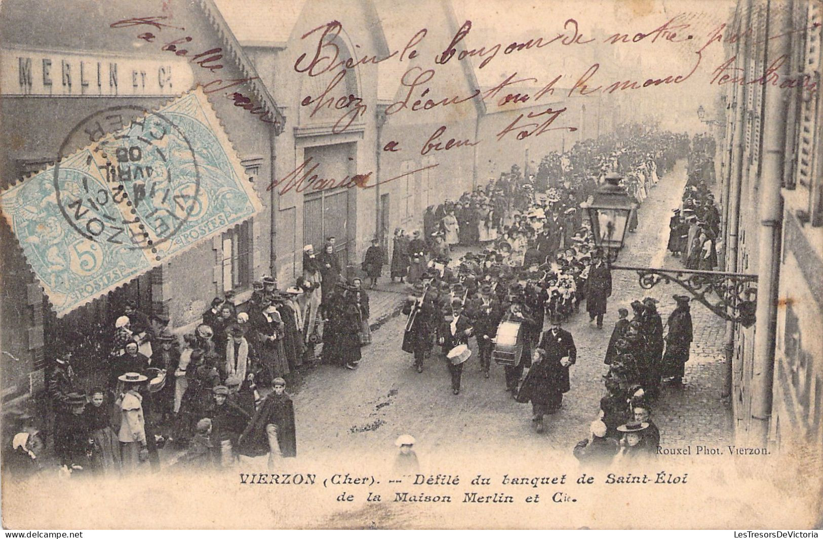 FRANCE - 18 - VIERZON - Défilé Du Banquet De Saint Eloi De La Maison Merlin Et Cie - Carte Postale Ancienne - Vierzon