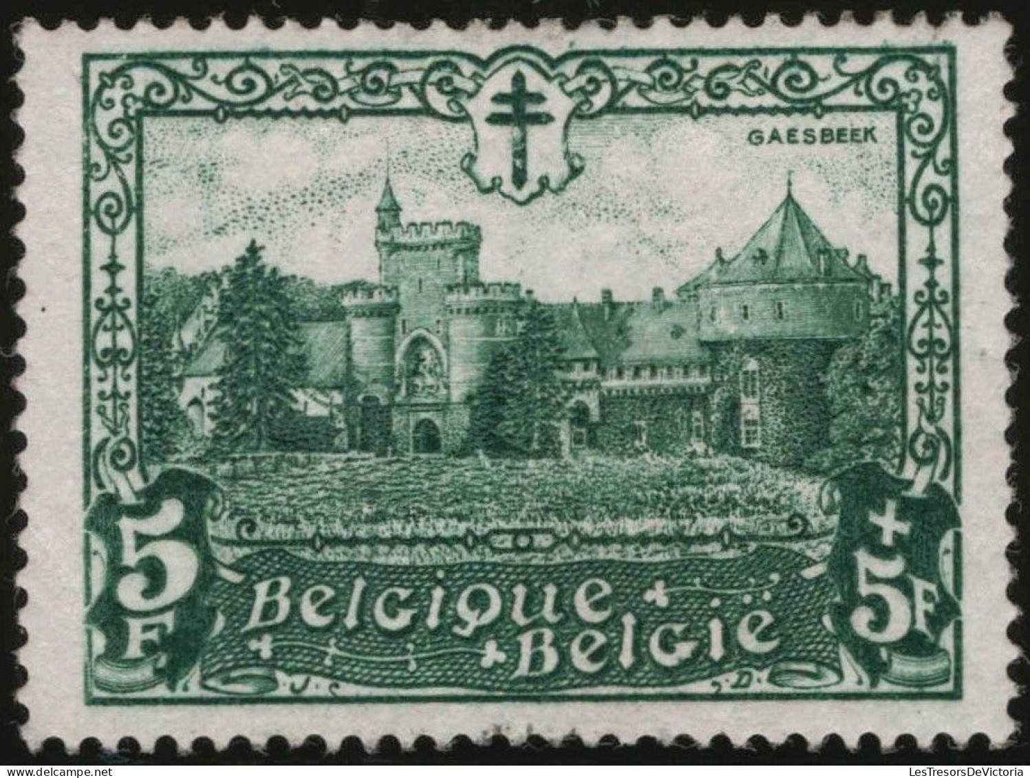 TIMBRE Belgique - COB 314 ** - 1930 - 5F+5F - Cote 150 - Nuovi