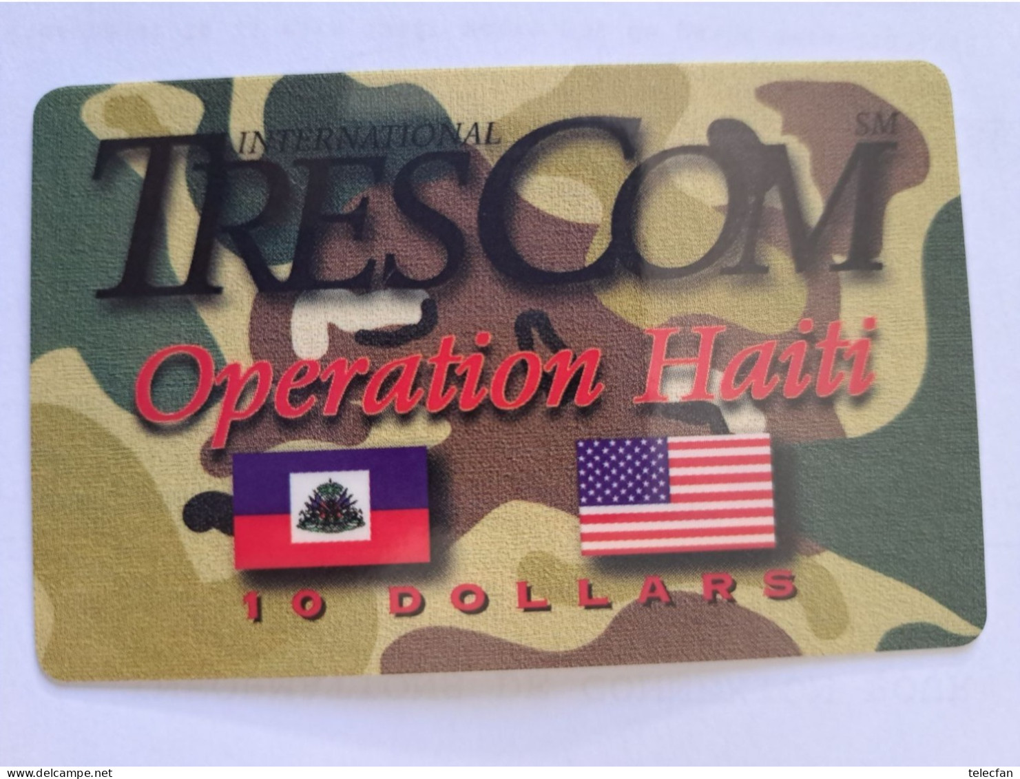 HAITI PREPAID TRESCOM 10$ FLAGS - Haití