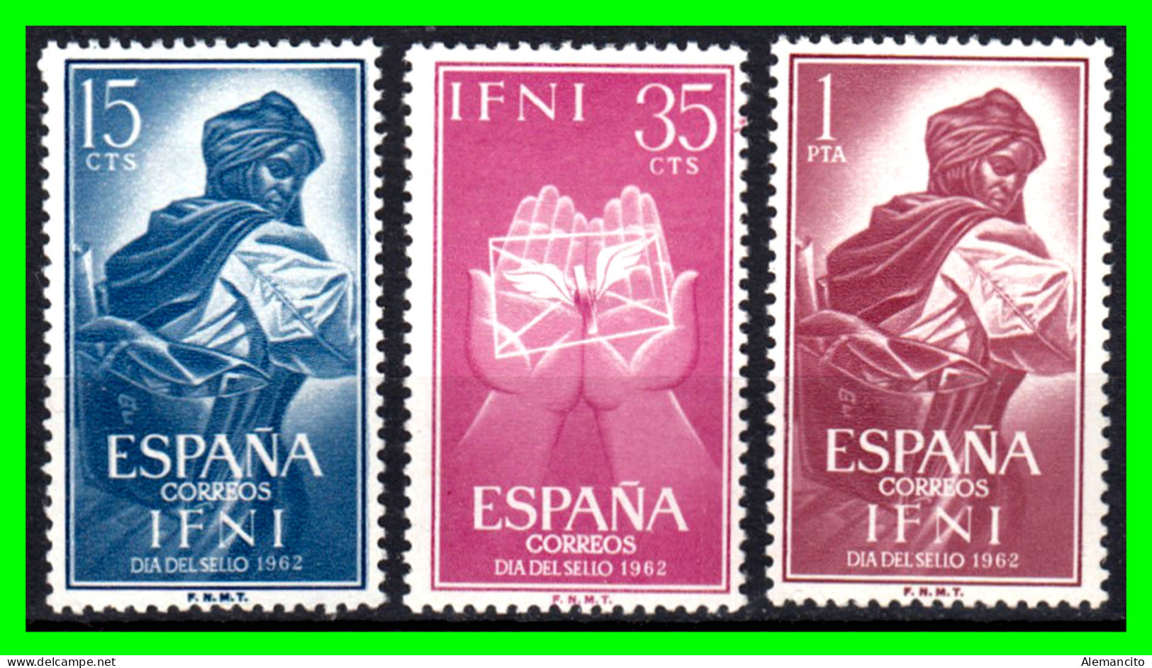 ESPAÑA COLONIAS ESPAÑOLAS ( IFNI ESPAÑOL AFRICA ) SELLOS AÑO 1962 DIA DEL SELLO - NUEVOS - - Ifni