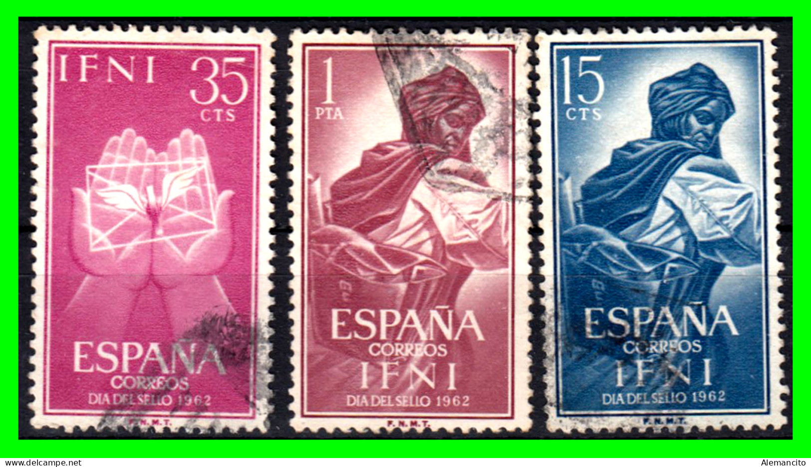 ESPAÑA COLONIAS ESPAÑOLAS ( IFNI ESPAÑOL AFRICA ) SELLOS AÑO 1962 DIA DEL SELLO - USADOS - - Ifni