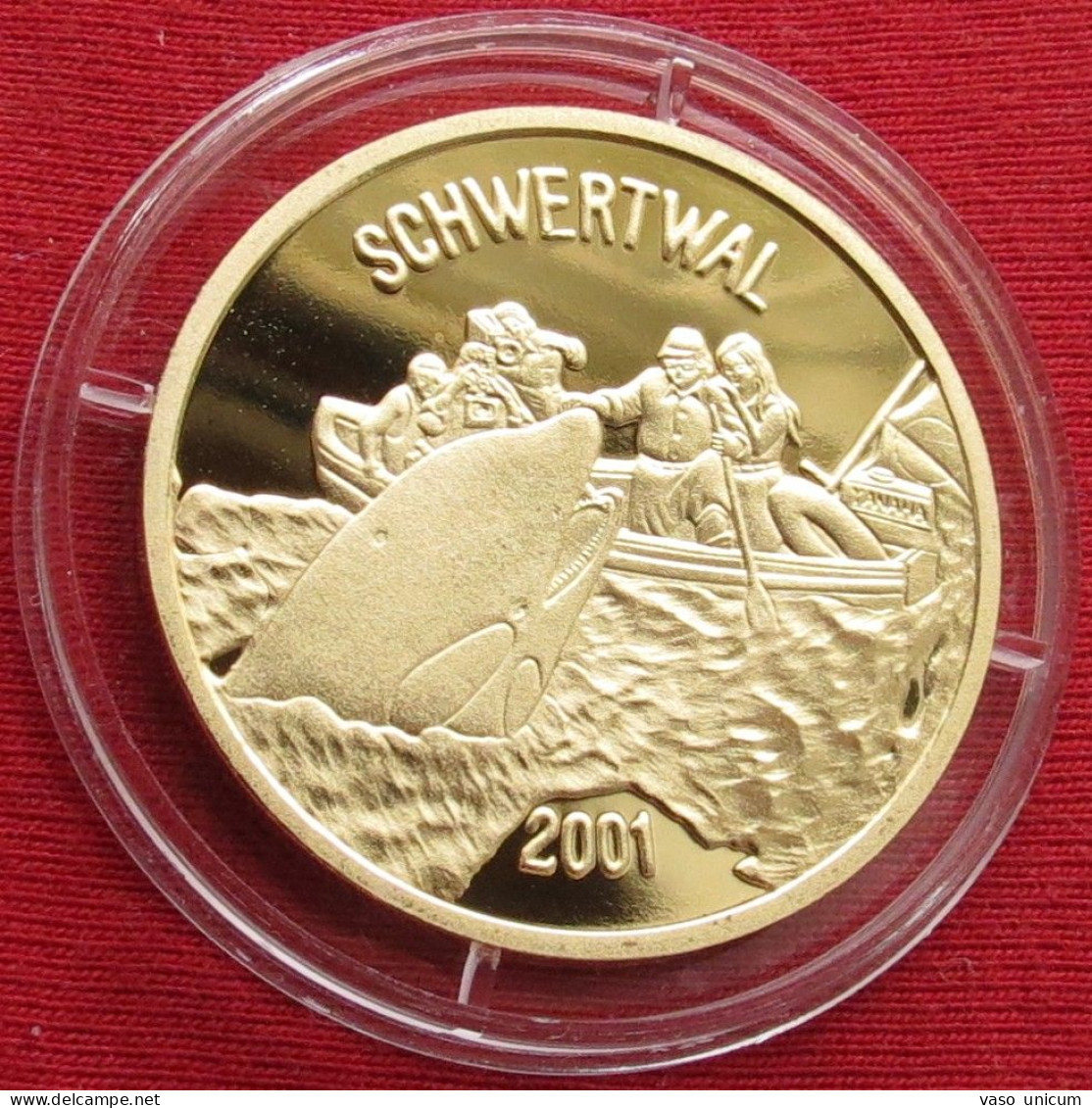 Korea North 20 Won 2001 Whale Schwertwal - Korea (Noord)