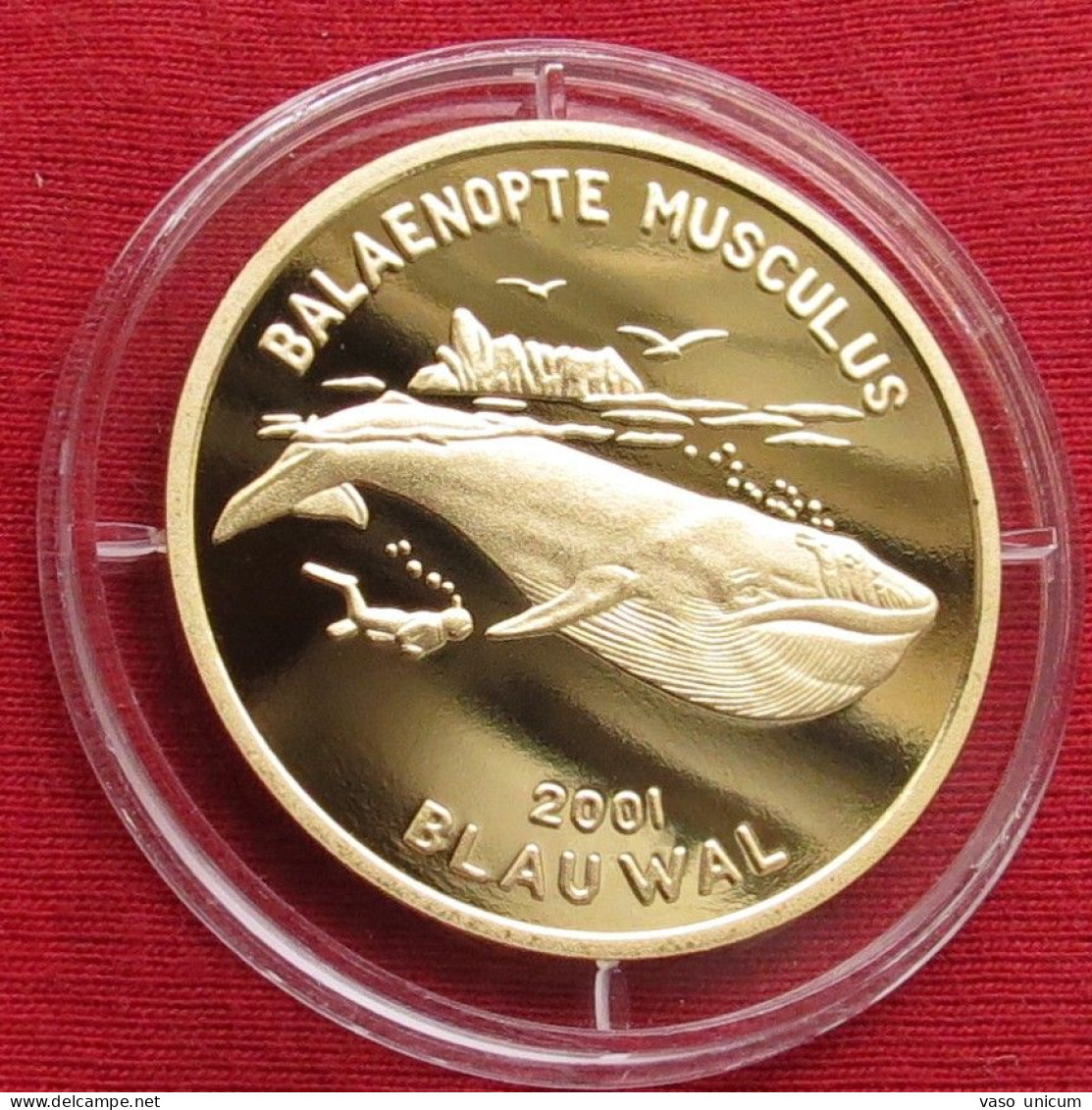 Korea North 20 Won 2001 Whale Blauwal - Korea (Noord)