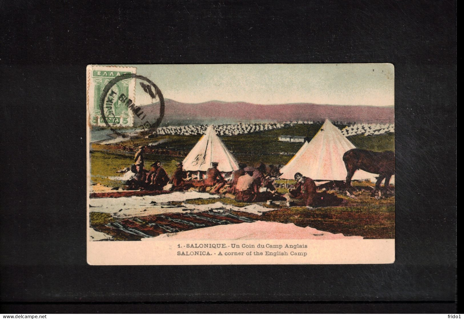 Greece 1919 Interesting Postcard From Salonica To USA - Brieven En Documenten