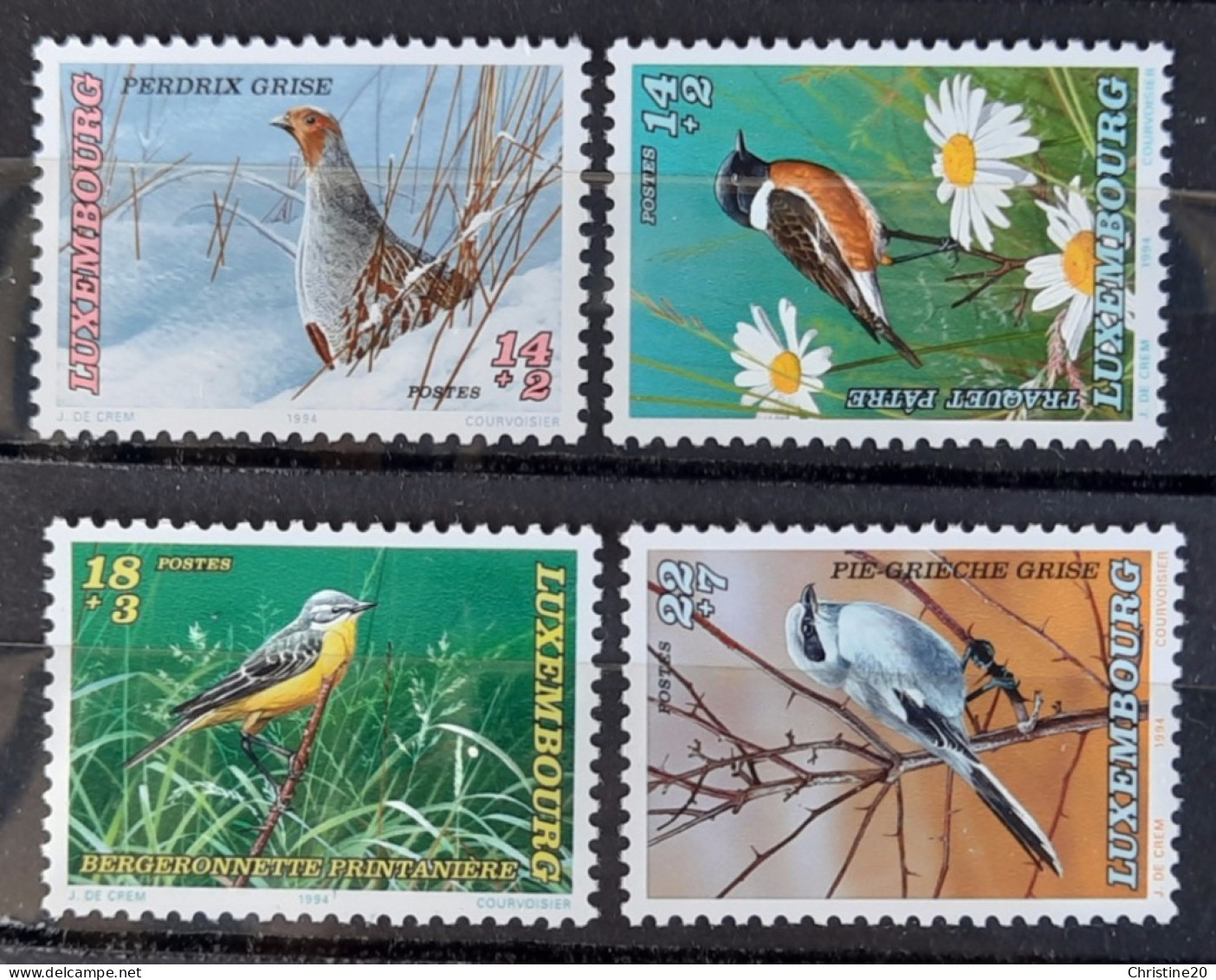 Luxembourg 1994 N°1303/06 **TB Cote 12€ - Grey Partridge